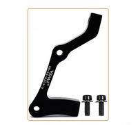 Adaptateur d'étrier de frein à disque de vélo pour montage sur poteau vers IS, alliage d'aluminium aéronautique, avant/arrière 160/180/203 mm, vert (E Noir)