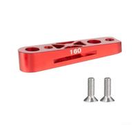 Adaptateur d'étrier de frein à disque hydraulique pour vélo de route - 140 mm à 160 mm, alliage d'aluminium, compatible avant et arrière, noir/rouge (arrière rouge)