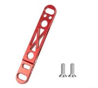 Adaptateur d'étrier de frein à disque hydraulique, support plat en alliage d'aluminium, convient aux rotors avant ou arrière de 140 mm ~ 160 mm avec vis pour cyclistes sportifs (avant rouge)