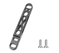 Adaptateur d'étrier de frein à disque hydraulique, support plat en alliage d'aluminium, convient aux rotors avant ou arrière de 140 mm ~ 160 mm avec vis pour cyclistes sportifs (noir avant)