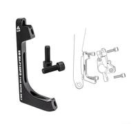 Adaptateur d'étrier de frein à disque pour vélo de route, montage plat sur poteau en alliage d'aluminium usiné CNC, compatible avec freins à disque de 140 mm, 160 mm, conversion FM vers PM (avant 140