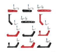 Adaptateur d'étrier de frein de vélo pour systèmes rotatifs à disque de 140/160 mm, montage plat et montage direct, en aluminium (A noir)