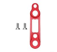 Adaptateur d'étrier de vélo de route pour systèmes de montage sur poteau pour s'adapter aux rotors de 160 mm sur cadres conçus pour 140 mm (rouge)