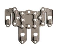 Adaptateur D'étui Molle en Polymère, Plateforme de Suspension Tactique Ambidextre pour Accessoires de Gilet Molle(Brown)