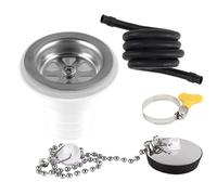 Adaptateur d'évier pour bouchon de vidange - Connecteur Étanche - Filtre pour bonde d'évier avec tube | pour Réparation et Voyage en Camping-Car, Marine et Véhicule