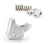 Adaptateur D'extension Collier Serrage Guidon 32 Mm Pour BMW Gs R 1200 GS LC R1200GS Pour Adventure Pour ADV Gs 1250 R1250GS S1000XR(R1250GS-Silver)