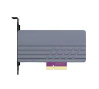 Adaptateur d'extension de disque SSD NVME en métal PCIe 5.0x4 pour joueurs de cartes et créateurs de contenu