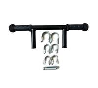 Adaptateur d'extension de poignée de poussette pour poussettes - Léger - Double tube pour parents de grande taille - Accoudoir flexible - Noir