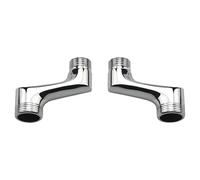 Adaptateur d'extension de pomme de douche 2 pièces, bras pivotant réglable en laiton avec connexion décalée 1/2 3/4, connexion toilette excentrique