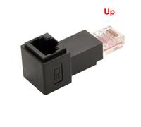 Adaptateur d'extension de réseau Ethernet Lan mâle à femelle, Multi angle RJ45 haut/bas, 8P8C FTP UTP Cat 5e mâle vers femelle