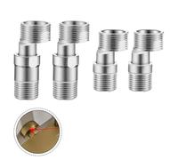 Adaptateur d'extension de robinet de douche, angle télescopique réglable à 360° pour salle de bain, en acier inoxydable, 120-180 mm