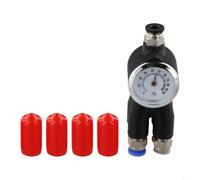 Adaptateur d'extension de tuyau 4 en 1 PTFE pour Bambu Lab pour X1, X1C, P1P, P1S, A1 et A1 Mini - Hub d'alimentation à filament métallique avec interrupteur à 4 ports (noir)