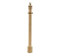 Adaptateur d'extension de valve de pneu Powertool pour moto, vélo, tondeuse et scooter (100 mm sans bouchon, doré)