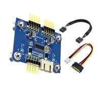 Adaptateur d'extension double port USB 2.0 à 9 broches pour PC, petit facteur de forme, ne nécessite pas d'alimentation externe, carte mère et port USB