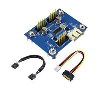 Adaptateur d'extension double port USB 2.0 à 9 broches pour PC, petit facteur de forme, ne nécessite pas d'alimentation externe, cartes mères USB