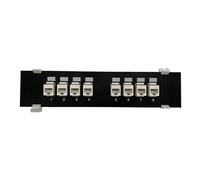 Adaptateur d'extension droit CAT6 8 ports Rj45 Cat6 Coupleur Keystone à montage mural pour panneau de brassage réseau