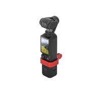 Adaptateur d'extension en métal pour DJI OSMO POCKET3 Cadre d'extension de caméra Support de Fixation pour caméra Frontale Support de Fixation de l'appareil Portable Set de Support (Red)