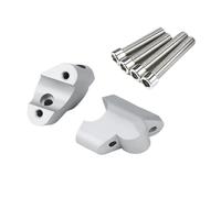 Adaptateur D'extension Pince Barre Poignée Traînée Moto pour Multistrada pour V4 S Rally Pikes Peak 2021 Guidon Support(White)
