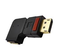 Adaptateur d'extension pour DisplayPort 90° mâle vers femelle, connecteur portable 60 Hz vers le haut/bas/gauche/droite coudé 1 pièce