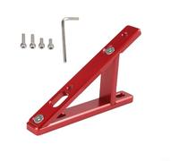 Adaptateur d'extension pour porte-bidon en alliage d'aluminium léger pour vélos pliants avec supports à vis standard (rouge)