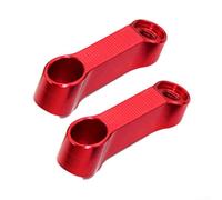 Adaptateur d'extension pour rétroviseurs de moto en alliage d'aluminium pour optimiser la visibilité arrière (rouge)