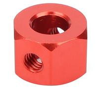 Adaptateur d'extension RC, alliage d'aluminium 13g Taille précise Facile à installer 4 adaptateurs de hub RC de 9 mm de large, pour WPL D12 petits camions(rouge)