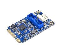 Adaptateur d'extension USB 19 broches pour panneau avant PCIe 19 broches pour carte d'extension de bureau Vitesse de transfert 5 Gbit/s