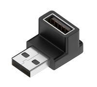 Adaptateur D'Extension Usb 3.0 Mâle À Femelle À Angle Droit,90 Degrés,Coude Vers Le Haut,10Gbps,Pour Ordinateur Portable,Connecteur Convertisseur.Stereo Reverse Side.