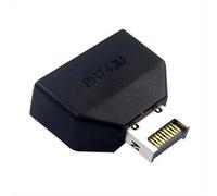 Adaptateur d'extension USB 3.2 Type-E 19 broches/20 broches vers USB 19 broches en façade pour carte mère de bureau (USB Type-A/Type-C).