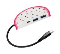 Adaptateur d'extension USB C avec 2 adaptateurs USB 3.0 + type C pour charger efficacement les appareils, tablettes, ordinateurs portables, téléphones portables
