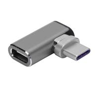 Adaptateur d'extension USB-C compact, conception réversible coudée à gauche, puissance de charge modulable et construction robuste en aluminium de