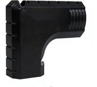 Adaptateur d'extraction de poussière compatible avec DeWALT DWE7485 noir | Crochet de sac intégré Conception compacte Installation sans outil Collecte efficace de sciure de bois