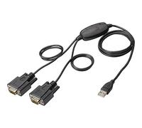 Digitus Adaptateur USB vers 2x RS232 DA-70158 – USB 2.0 Type-A, FTDI, câble 1,5 m