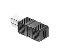 Adaptateur d'imprimante USB 3.0 - Port carré USB B mâle vers USB - Type C - Convertisseur d'extension pour disque dur d'ordinateur portable USB A vers B