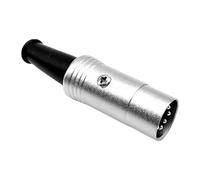 Adaptateur DIN 5 broches - Prise mâle | Connecteur audio plaqué argent pour audio, projecteurs et microphones