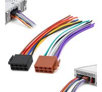 Adaptateur DIN ISO 16 broches pour autoradio - Fiche ISO vers extrémité ouverte du câble