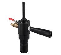 Adaptateur d'injection d'eau convertisseur de connexion pour marteau perforateur électrique SDS Plus en acier carbone 1/2" pour filetage interne BSP - Traitement électrophorétique robuste - Noir (A)