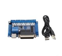 Adaptateur d'interface CNC pour carte de dérivation pour commande de moteur pas à pas 5 axes, alimenté par USB avec isolation à 17 ports, analogique 0-10 V et pour broche de relais