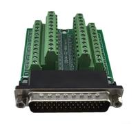 Adaptateur d'interface de bornier PCB avec broche mâle DB44-G2 pour protocoles de communication industrielle et câblage de bus de terrain (type écrou)