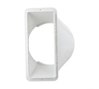 Adaptateur d'interface de conduit d'échappement pour climatiseur portable, connecteur de tuyau en plastique PP avec tête plate et ronde, raccord d'aération mobile pour kit de battant (interface plate