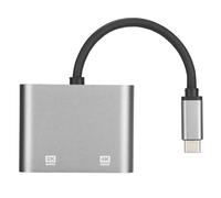 Adaptateur d'interface multimédia HD, station d'accueil portable avec sortie vidéo 4K à 60 Hz et VGA pour une connectivité optimale dans