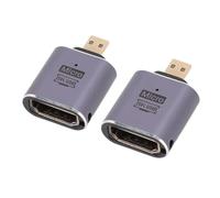 Adaptateur D'Interface Multimédia Micro Haute Définition 8K vers Interface Multimédia HD 2.1, Bande Passante de 48 Gbit/s, Adaptateur 8K 60 Hz, 4K 120 Hz pour Présentation, Vidéo, Jeux - Lot