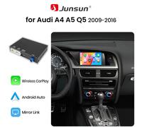 Adaptateur d'interface sans fil CarPlay Android Auto Junsun pour Audi A4 A4L B8 A5 Q5 S4 S5 2009-2016, module de navigation Bluetooth AirPlay Mirror Link For Audi Multimedia