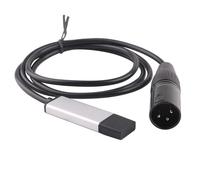 Adaptateur d'interface USB vers DMX, câble convertisseur XLR 3 broches RS485, logiciel compatible avec Freestyler DMX Controller, Lightkey et Soundswitch QLC OUYNIEI(6FT)