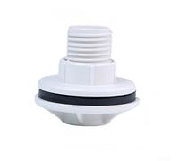 Adaptateur d'irrigation goutte à goutte, connecteur de cloison de réservoir d'eau 20 mm 25 mm, raccord de sortie de réservoir en plastique renforcé pour collecte d'eau de pluie, récipient IBC (20