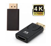 Adaptateur Display mâle vers Hdmi 4K femelle - Pour connecter sortie DisplayPort à une entrée HDMI - Compatible moniteur, TV - Vidéoprojecteur - Straße Tech ®