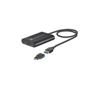 Sonnet Adaptateur DisplayLink USB3-DHDMI - Double HDMI 2.0 4K 60Hz - Noir pour Mac M1