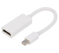 Adaptateur DisplayPort 1.1 DisplayPort femelle vers Mini DisplayPort prise male Full HD 0.15m blanc