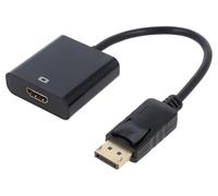 Adaptateur DisplayPort 1.1 DisplayPort prise male vers HDMI femelle 0.1m - Noir