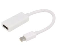 Adaptateur DisplayPort 1.2 HDMI 1.3 femelle Mini DisplayPort prise male Full HD 0.15m - blanc